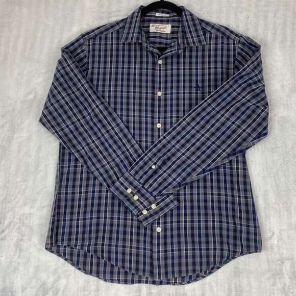 Original Penguin Classic Fit Button Up Check Shirt Sz Medium Long Sleeve - Picture 1 of 7